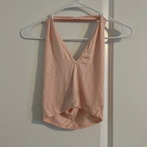 Cropped halter top
